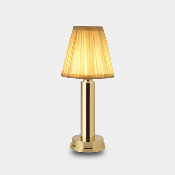 Touch Control Pleated Lampshade Table Lamp