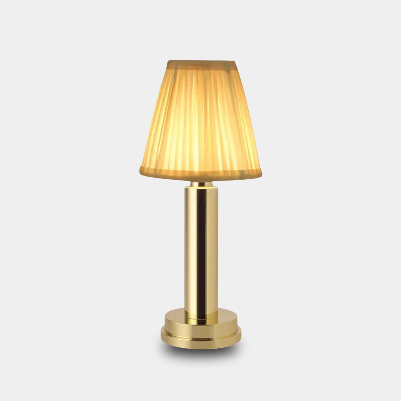 Touch Control Pleated Lampshade Table Lamp