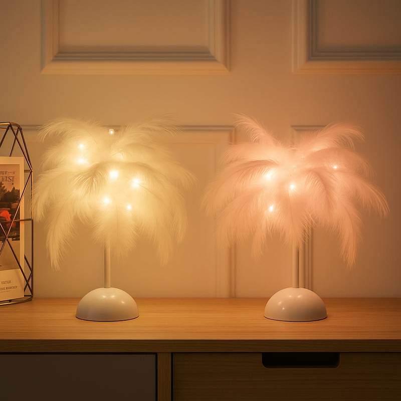 Feather Table Lamp