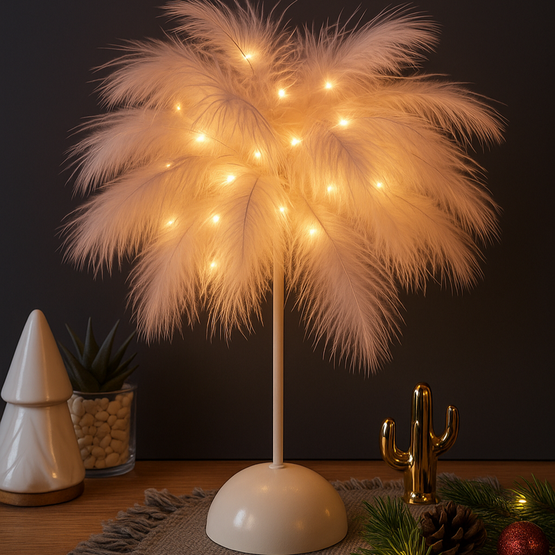 Feather Table Lamp