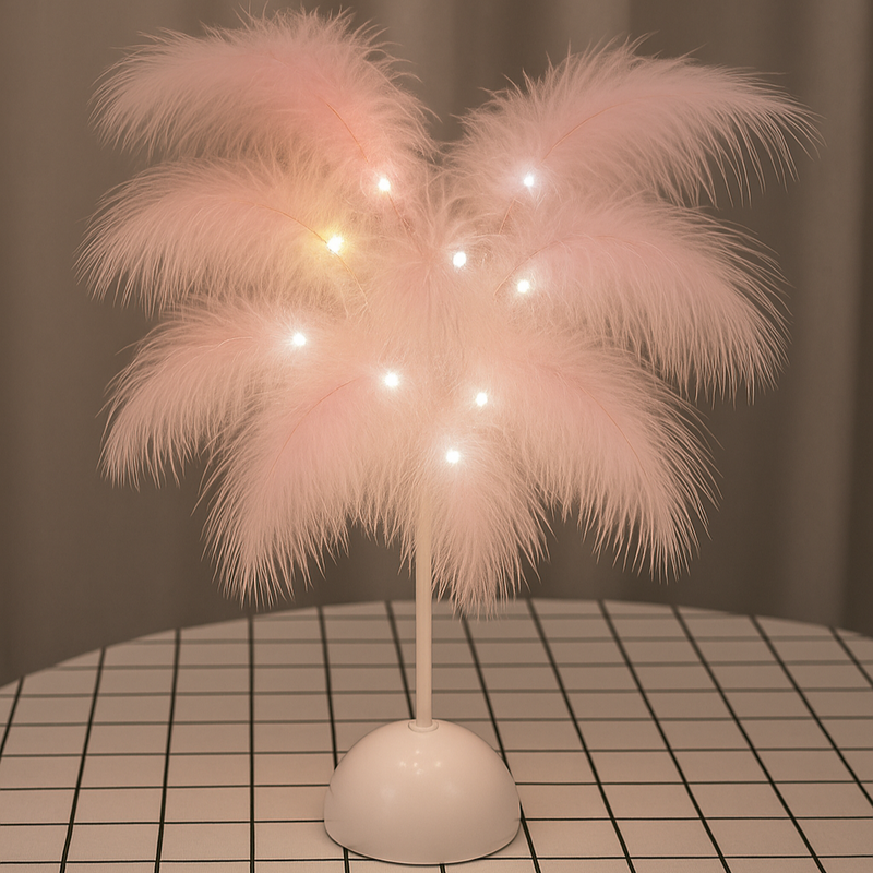 Feather Table Lamp