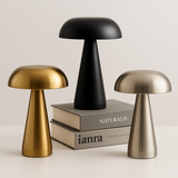 Black Mushroom LED Table Lamp