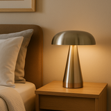 Black Mushroom LED Table Lamp