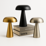 Black Mushroom LED Table Lamp
