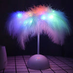 Feather Table Lamp