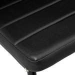 Black Faux Leather Dining Chairs Set of 6