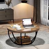 Round Wooden Coffee Table