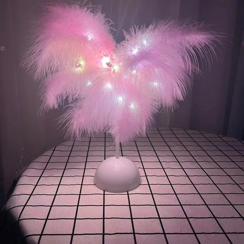 Feather Table Lamp