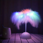 Feather Table Lamp