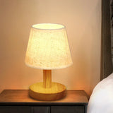Nordic Fabric & Wood Table Lamp