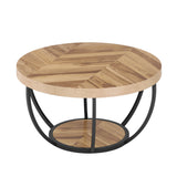 Round Wooden Coffee Table