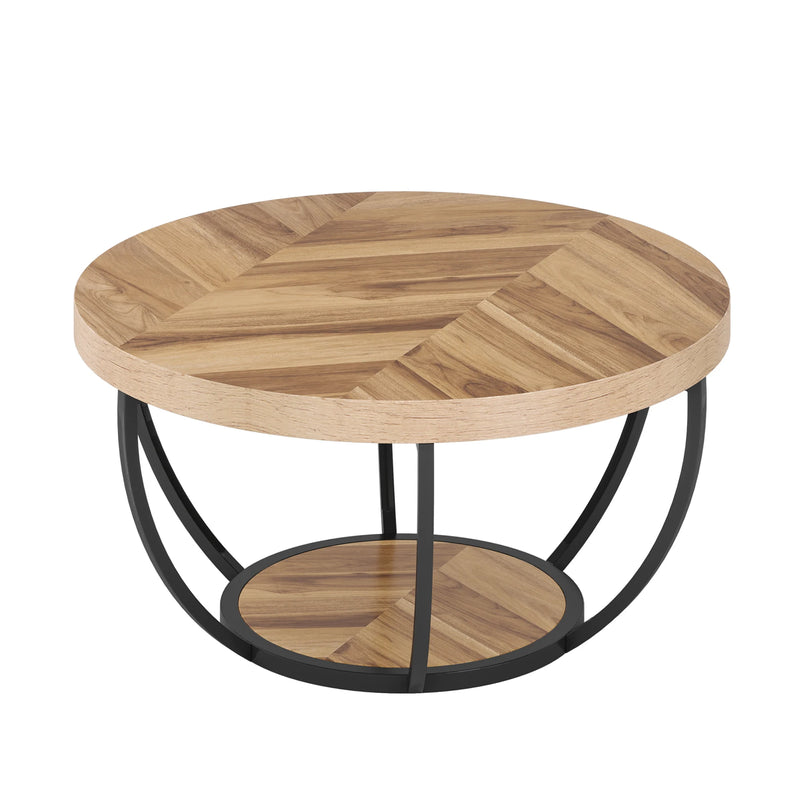 Round Wooden Coffee Table