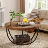 Round Wooden Coffee Table