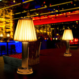 Touch Control Pleated Lampshade Table Lamp