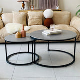 Round Nesting Coffee Table Set – Sintered Stone