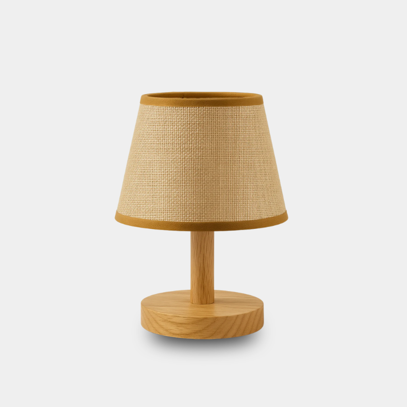 Nordic Fabric & Wood Table Lamp