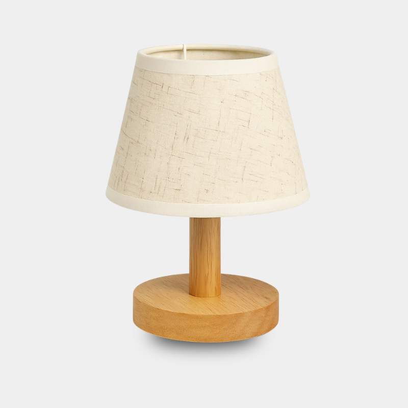 Nordic Fabric & Wood Table Lamp